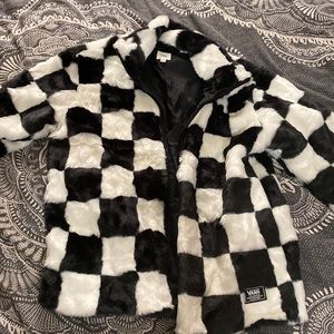vans faux fur jacket size medium